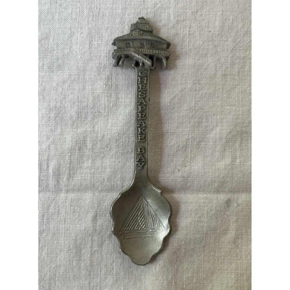 Vintage Chesapeake Bay‎ Pewter Collector's Souvenir Spoon